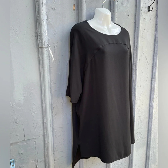 Diane Von Furstenberg Minimalist Madera Black Crepe Dress, size “P” Small - Picture 9 of 16